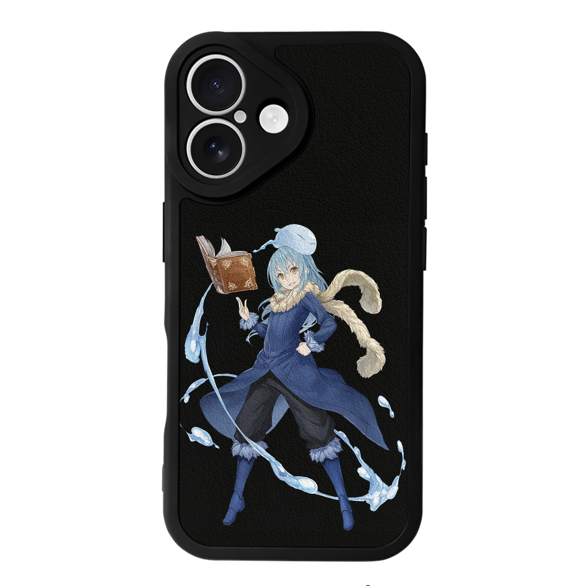（画像用） 転スラ Regarding Reincarnated to Slime 【iPhone 16シリーズ対応】シリコンスマホケース（レザー調） 材質：シリコン